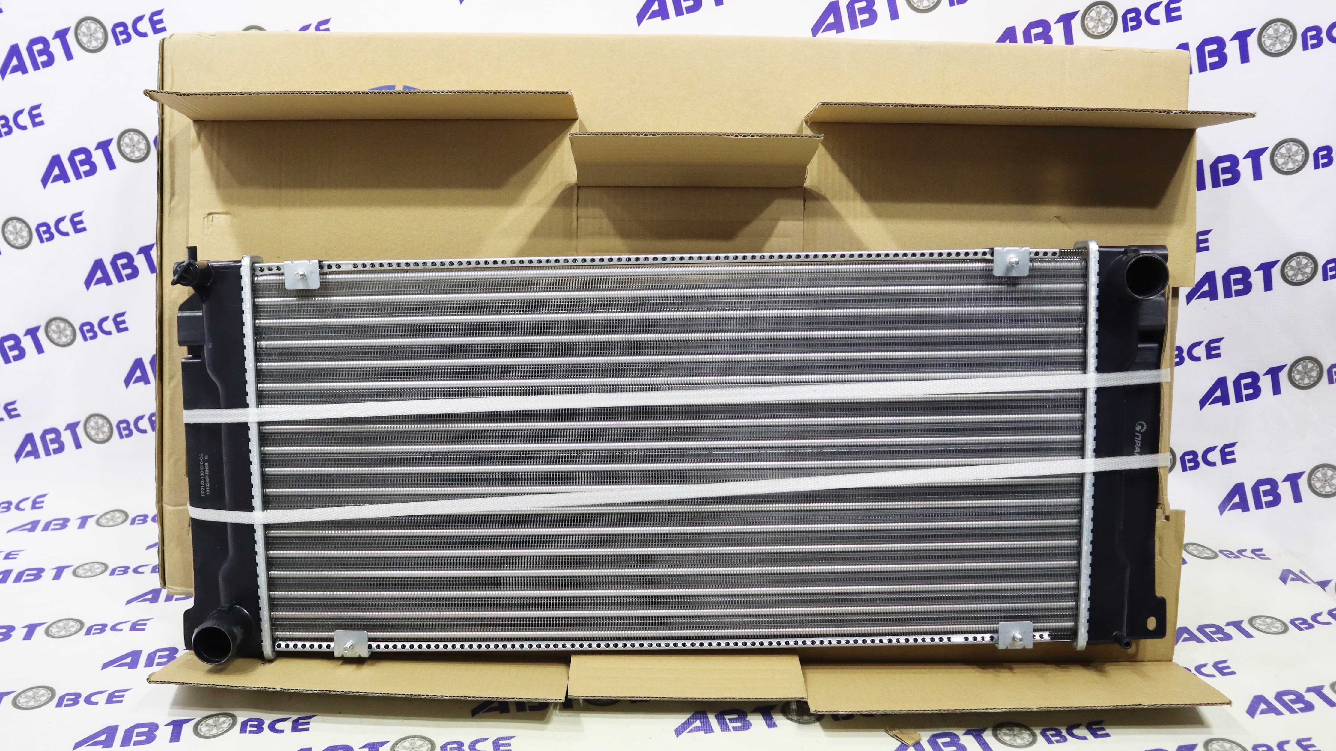 Радиатор основной (охлаждение) ГАЗ-Газель-3302 с двигателем Cummins ISF 2.8 двухрядный, алюминиевый, сборный Прамо